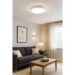 Şık Modern Ledli Tavan Avizesi, Salon ve Mutfak Için, 6400K Beyaz Işık - Ahşap - Bej - Siyah - Seçenek 1