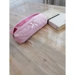 Şık Pembe Fiyonklu Yıkanabilir Fermuarlı Kalemlik 21X8 cm - Amber - Seçenek 1