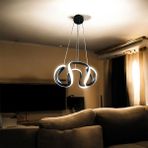 Şık Siyah LED Sarkıt Avize, 30CM, Modern ve Zarif Tasarım. - Ahşap - Seçenek 1