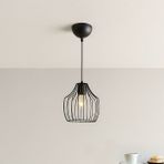 Şık Siyah Tekli Modern Avize 65X20X20 cm - Ahşap - Seçenek 1