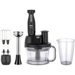 Şık Siyah Trella Blender Seti, Pratik ve Kullanışlı Ev Aleti - Ahşap