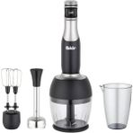 Şık Siyah ve Gümüş Renkli Hızlı Blender Seti, Pratik ve Kullanışlı Tasarım