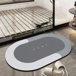 Şık Tasarım Sihirli Su Emici Banyo Lavabo Tuvalet Paspası Kaymaz Tabanlı