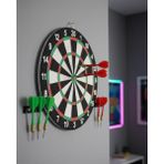 Şık Tasarımlı Dart Tahtası 12 Inç Dayanıklı Ahşap Gövde - Çok Renkli