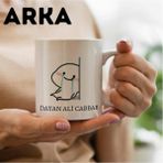 Şık ve Dayanıklı Büyük Boy Kupa Bardak, Sıcak Içecekler Için Ideal - Seçenek 1
