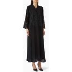 Şık ve Rahat Dantel Aplikeli Abaya ile Sheila Tam Takım Modest Tarzı - Siyah - 58