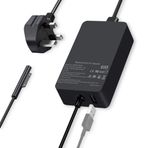 SIKER-Yüzey Şarj Cihazı, Surface Pro 3, Pro 4, Pro 5 için 36W Microsoft Surface Şarj Cihazı, USB Şarj Portlu