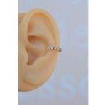Sıkıştırmalı Kıkırdak Küpesi Taşlı Model Earcuff