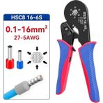 Sıkma Aracı HSC816-6S 0.1-16MM²/27-5AWG Boru Terminali Mini Crimper Pense Büyük Boy Terminaller Elektrik Kelepçesi Youmaxe