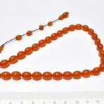 Sıkma Kehribar Tesbih Beyzi Kesim 8 * 11 mm (khr-13016)