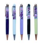 Sikyby Sevimli 3D yüzücü baykuş motifli, akıcı yazı, günlük, ofis, kadınlar, erkekler, çocuklar için benzersiz hediye, 5 kalemli set