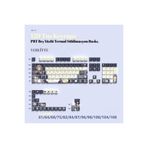 silabor 129 Tuş Orijinal Yan Baskılı Termal Süblimasyon PBT Manyetik-Mekanik Uyumlu Klavye Tuşları Klavye Keycaps
