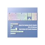 silabor Contourline Keycaps 130 Adet Klavye Tuşu Tam Set Çatlak Işıklı Tuş Takımı