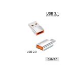 Silabor Erkek Type-C Dişi Usb - Dişi Type-C Erkek Usb 3.1 Hızlı Şarj Veri Transferi Konektörü Dönüştürücü