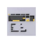 Silabor Gri Ve Sarı Mekanik Klavye Tuş Başlıkları Keycaps, Pbt Küçük Komple Set, Çift Renkli