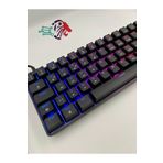 Silabor T60 Siyah Renk Mavi Switch Rgb Mekanik Kablolu Driverli Oyuncu Klavyesi T60 Mini Türkçe Q Klavye