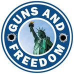 Silahlar ve Özgürlük 2A İkinci Değişiklik Silah Hakları NRA Sticker 3 İnç Yuvarlak Laptop Çıkartması
