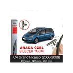 Silbak Citroen C4 Picasso Grand 2006-2008 Muz Silecek Takımı