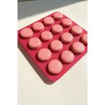 silcap silicone 16lı Silikon Macaron Kek Kalıbı Mini Kek Kurabiye Çikolata Kalıbı