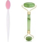 Sildne Siyah Nokta Temizleyici Dudak Peeling Fırçası ve Jade Roller 2li Set