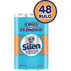 Silen Kağıt Havlu 12'li 48 Rulo Ultra Emici ve Dayanıklı Kağıt ile Mutfak ve Temizlik İçin - Beyaz