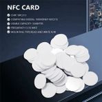 Silhouette 100 Adet/grup Nfc Pvc Paraları Çip Telefonları Mevcut Etiketler Etiketi 215 (Yurt Dışından)