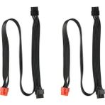 Silhouette 2x Pcıe 8pin - Çift 8pin Güç Kablosu Pcı Express Gpu 8pin - 2 Bağlantı Noktası 6 + 2pin Tt Toughpower 1000W 1200W Için (Yurt Dışından)