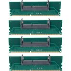 Silhouette 4x Ddr3 Dizüstü So-Dımm Masaüstü Dımm Bellek Ram Konnektör Adaptörü Ddr3 Yeni Dizüstü Bilgisayar Dahili Bellek Adaptörü Ram (Yurt Dışından)
