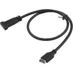 Silhouette 50CM USB 3.1 Ön Panel Başlık Tip-E - Usb-C Tip C Dişi Konnektör Uzatma Kablosu Panel Montaj Vidalı (Yurt Dışından)