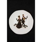 Silhouette Altın Yaldızlı Servis/duvar Tabağı - 27 cm