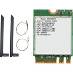 Silhouette AX210NGW Wifi Kartı + 2xantenna Wıfı 6e Bluetooth 5.2 2.4ghz 5ghz 3000MBPS M.2 Kablosuz Adaptör 802.11AX Ağ Kartı (Yurt Dışından)