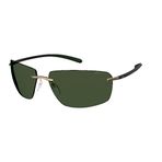 Silhouette BISCAYNE BAY 8727 Siyah Çam Yeşili/Yeşil tek beden herkese uyar unisex Güneş Gözlüğü, Slm Pol Yeşil, one size fits all