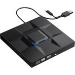 Silhouette Harici CD ve DVD Oynatıcı Oyun Yazıcı DVD Harici USB 3.0 Tip C CD Yazıcı Okuyucu Pc Dizüstü Masaüstü Için (Yurt Dışından)