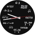Silhouette Matematik Duvar Saati, Matematik Formülleri Saat Siyah Beyaz Sınav Saati Ev, Ofis Için Benzersiz Matematik Denklem Saati (Yurt Dışından)