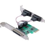 Silhouette Pcı-E Seri Paralel Bağlantı Noktaları Genişletme Kartı Pcı Express - 1 Ide 2 Seri Bağlantı Noktası Dönüştürücü Adaptör (Yurt Dışından)
