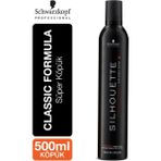 Silhouette Schwarzkopf Süper Tutucu Hacim Verici Saç Köpüğü 500 ml Siyah Renkli