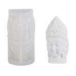 SILICANDO Buda Silikon Mum Kalıbı, 3D Silikon Kalıp El Yapımı Alçı El Yapımı Mum Yapımı Mum Yapma Kalıpları Reçine Sütun Aromaterapi Alçı Mumlar Balmumu Kil El Sanatları Süsleme Yapımı (Guan Yin Heykeli)