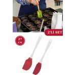 Silicolife Onikiden 2'li Silikon Uzun Spatula 27cm Isıya Dayanıklı