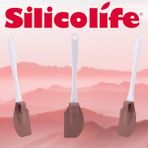 Silicolife Silikon Büyük Spatula - Sütlü Kahverengi