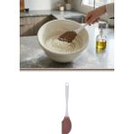 Silicolife Silikon Klasik Büyük Spatula SL029 Kahverengi