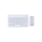 Silicon Valley Kablosuz Bluetooth Klavye Mouse Seti Ultra Ince Taşınabilir Ingilizce Q Klavye Beyaz