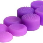 Silicone Joystick Height Cap Thumbstick Cap Thumb Grip Cap Cover for PS4 PS3 PS5 Xbox 360 Switch Pro (Purple)