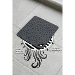 Siliconly Silikon Kötü Koku Önleyici Mat, Banyo Mutfak Lavabo Balkon Gider Kapatıcı Kapak ,böcek Önleyici 12 cm - Füme