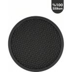 Siliconly Silikon Nihale Isıya Dayanıklı Çok Amaçlı Tava Tencere Altlığı Vakumlu Kapak - Füme