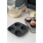 Silicorner 4'lü Silikon Airfryer Muffin Kek Kalıbı - Gri