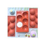 Siliko World 5'li Yarım Küre Muffin, Çikolata, Kek Kalıbı, Silikon Kalıp 8cm