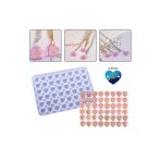 Siliko World Epoksi Silikon Kalıp Çoklu Kalp Bileklik Kolye Halhal Süsleme Kalıbı 2 (Iki) Pimli 1,1Cm
