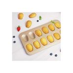 Siliko World Madeleine Pişirme Tepsisi Yapışmaz Çay Keki Tepsisi, Kek Kalıbı, Çarpılmaya Dayanıklı Karbon Çelik, Metalik