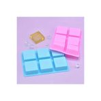 Siliko World Sabun Kalıbı & Kek Kalıbı Silikon Kalıp 5X5Cm, Kırmızı