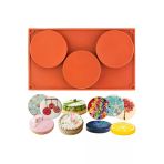 Siliko World Silikon 10cm X 3lü Yuvarlak Tart&kek Epoksi Için Bardak Altı Kalıbı